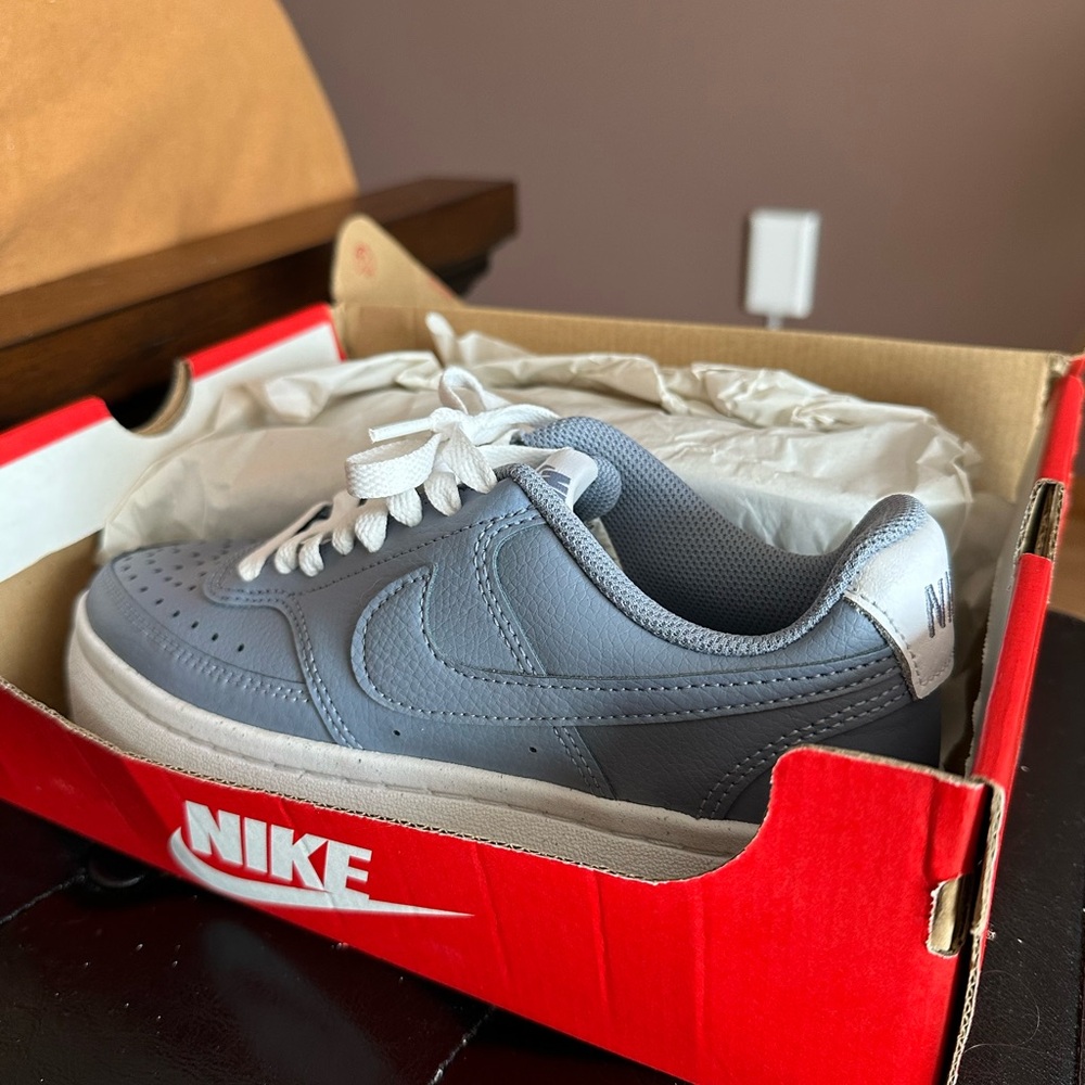 Nike Blue and White Sneakers